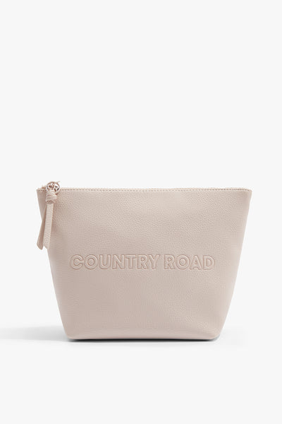 Branded Detail Tri Cosmetic Bag