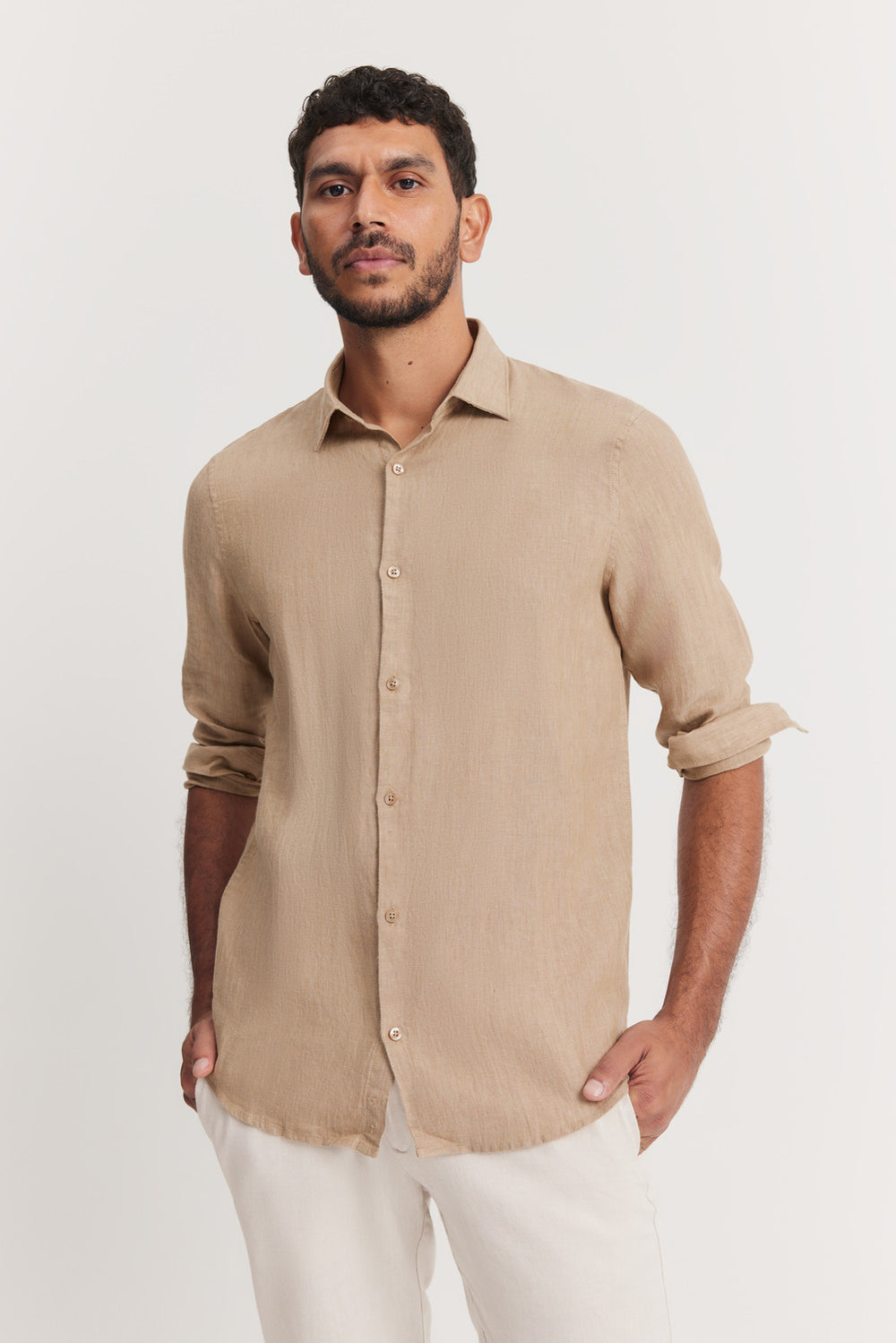 Tailored Fit Delave Linen Shirt