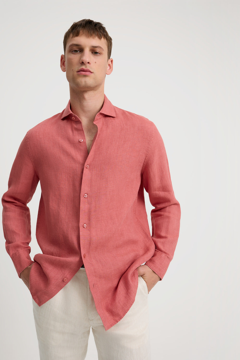 Tailored Fit Delave Linen Shirt