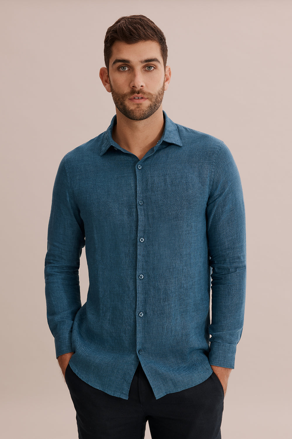 Tailored Fit Delave Linen Shirt