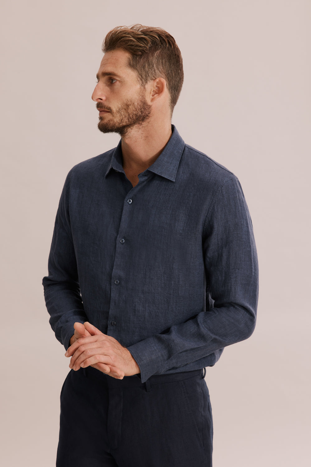 Tailored Fit Delave Linen Shirt