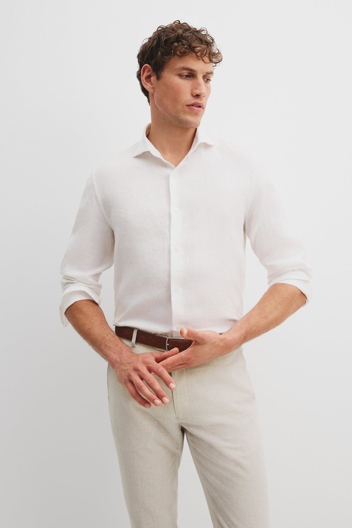Tailored Fit Organically Grown Linen Shirt