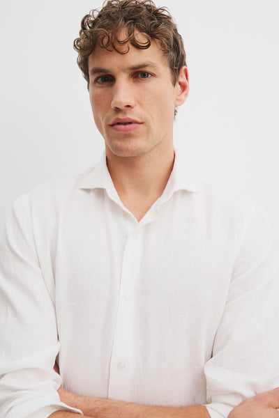 Tailored Fit Organically Grown Linen Shirt
