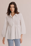 Cotton Frill Hem Popover