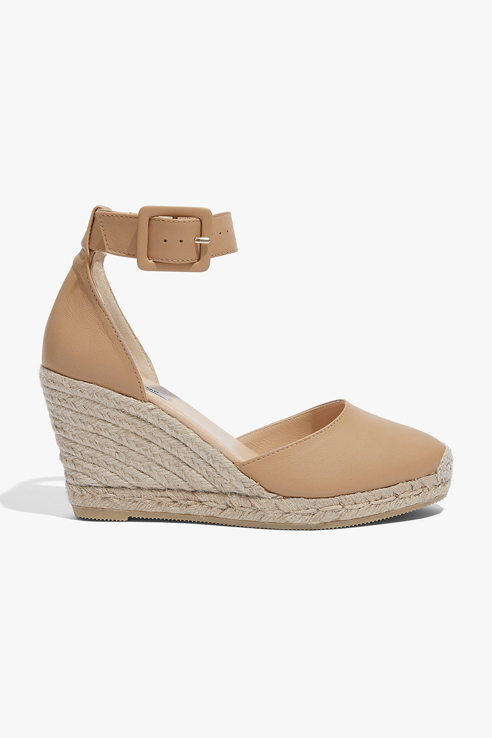 Carolina Leather Espadrille Wedge