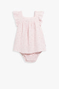 Cotton Heart Crinkle Romper