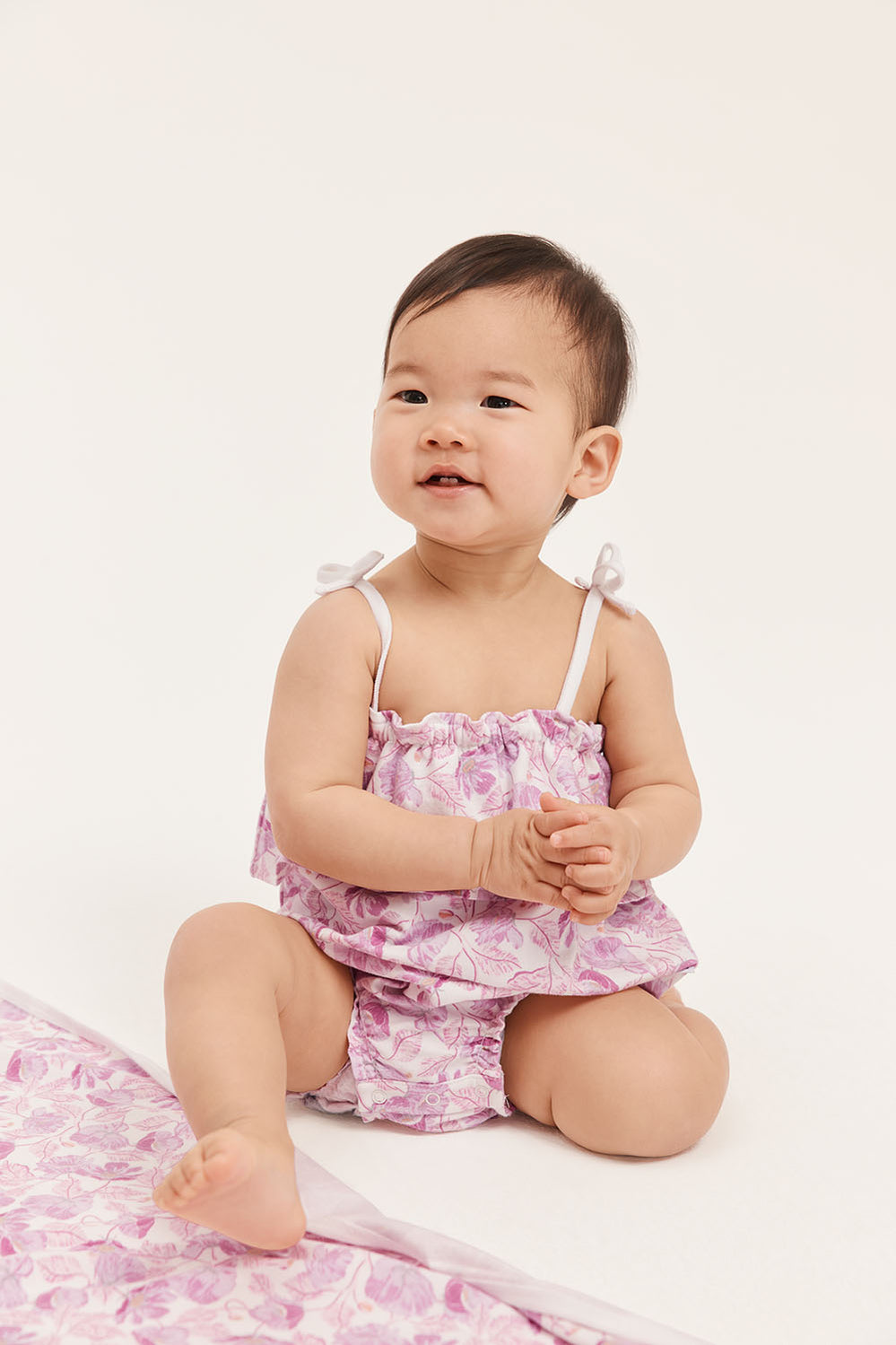 Cotton Floral Bow Bodysuit