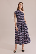 Print One Shouder Dress