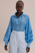Pleat Panel Blouse