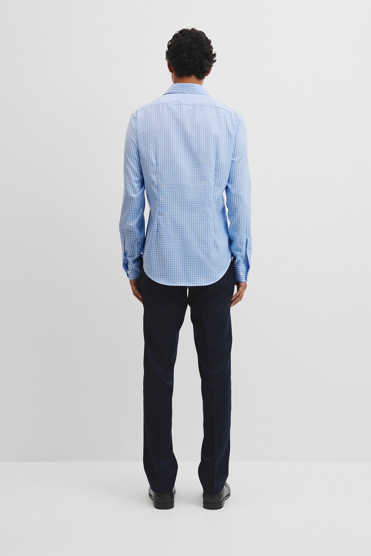 Slim Fit Gingham Travel Shirt