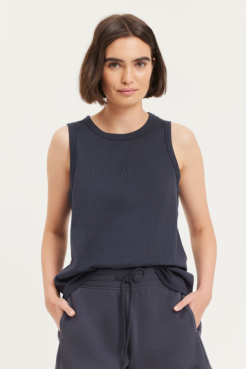 Cotton Cr Logo Tank