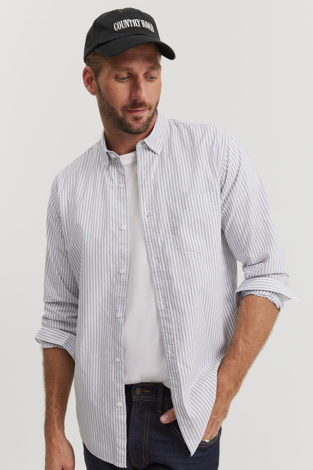 Regular Fit Stripe Oxford Shirt