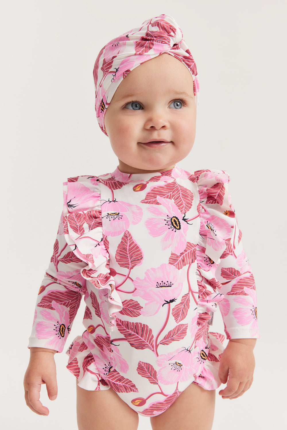 Nylon Floral Swimsuit