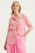 Print Silk Georgette Shirt