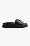 Everly Leather Slide