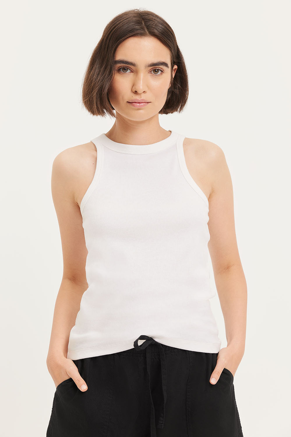 Cotton Silk Rib Tank