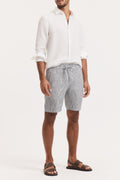 Linen Stripe Drawcord Short