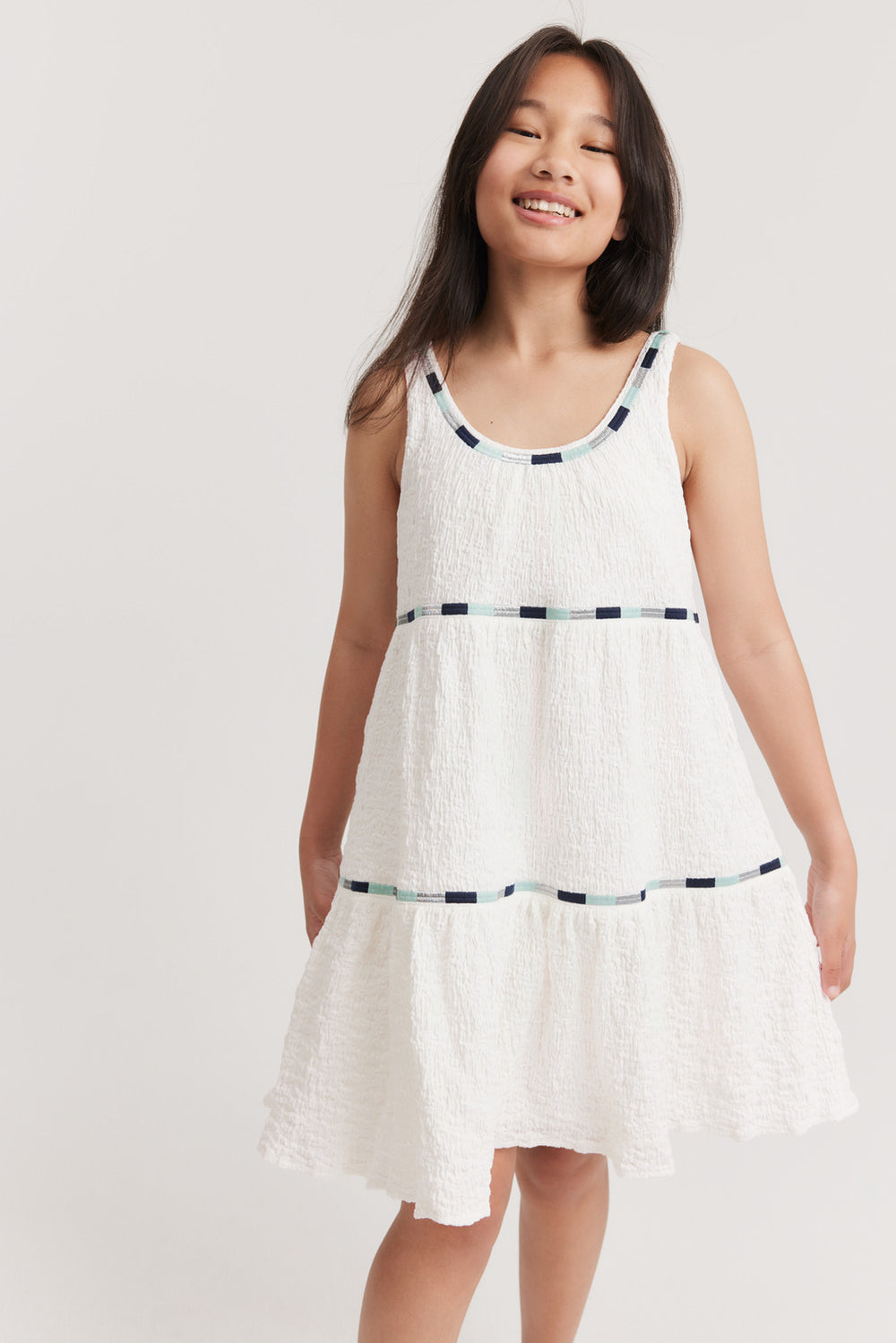 Teen Crinkle Swing Dress