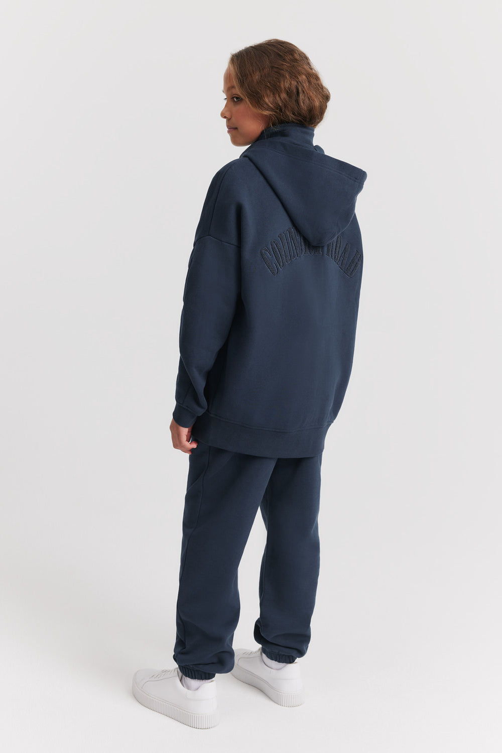 Teen Cotton Varsity Zip-Through Sweat
