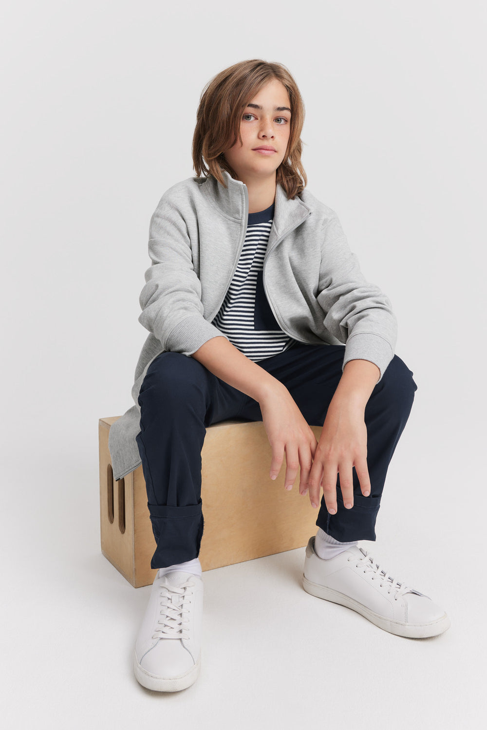 Teen Zip Patch Sweat