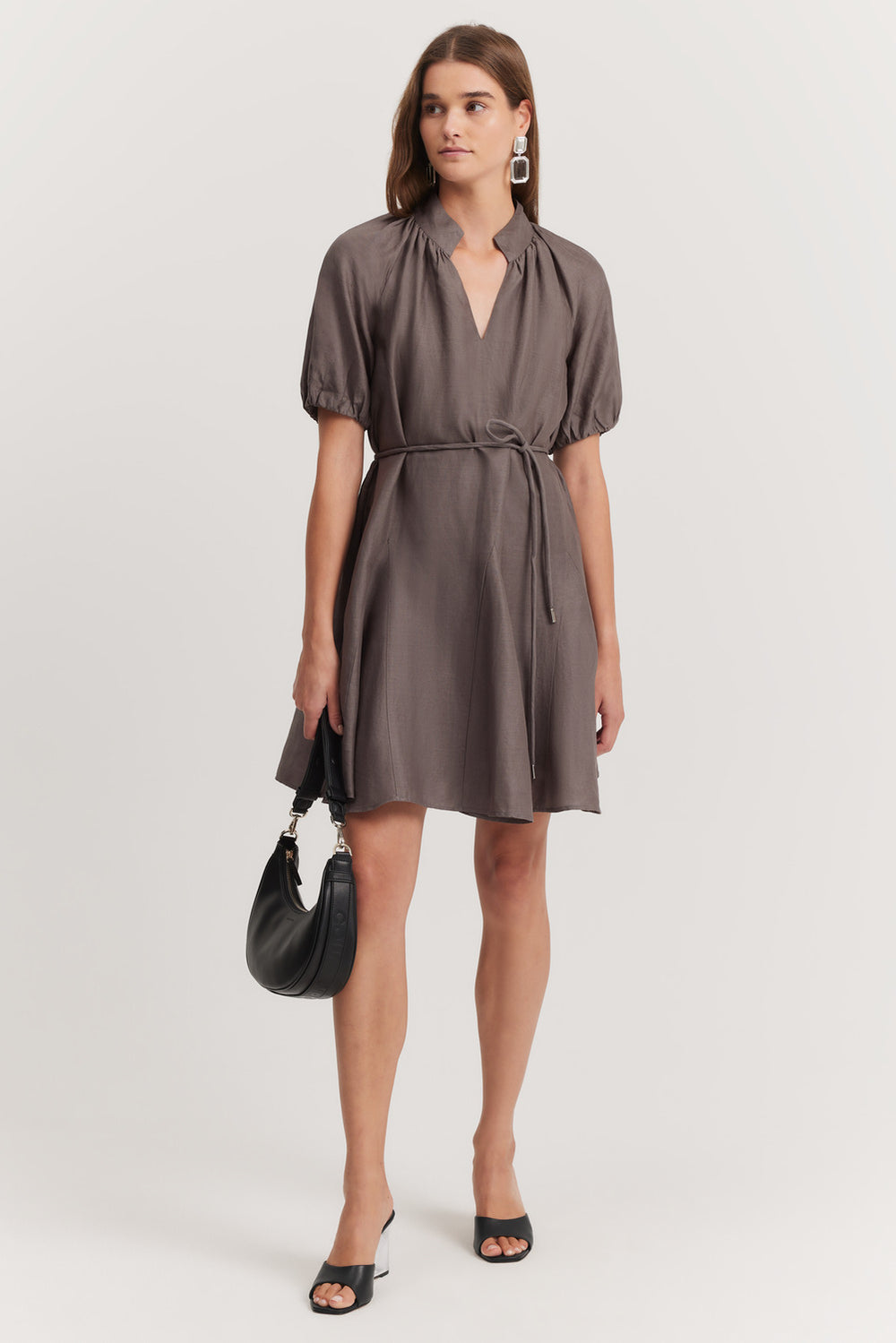 Blouson Sleeve Mini Dress