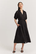 Blouson Sleeve Dress