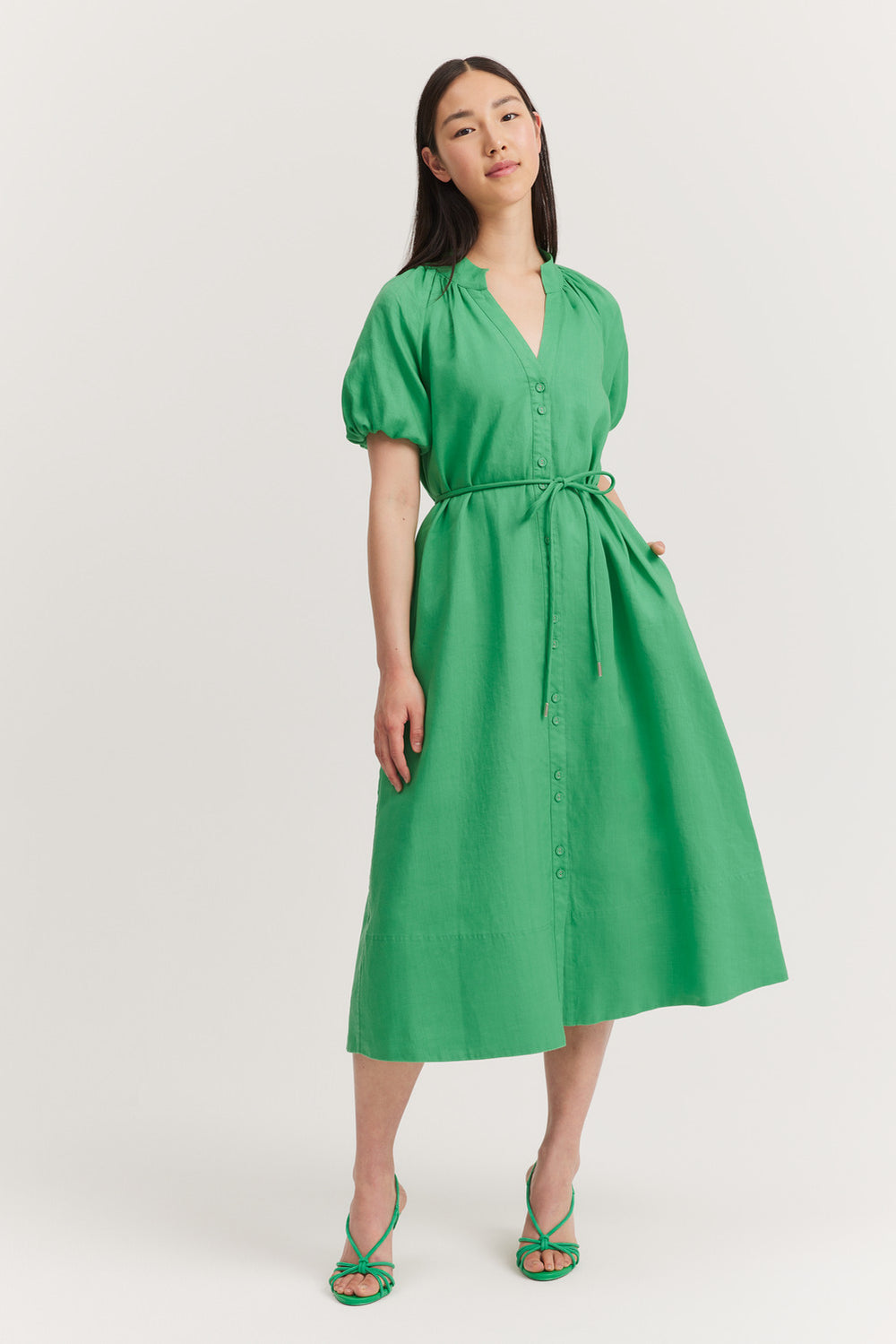 Blouson Sleeve Dress