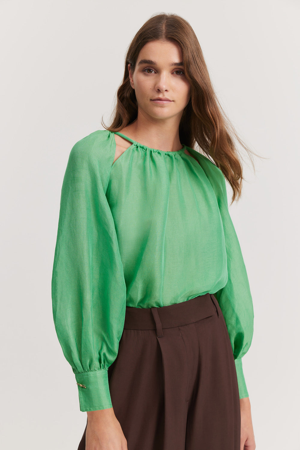 Cut-Out Detail Blouse