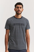 Cotton Heritage Logo Stripe T-Shirt