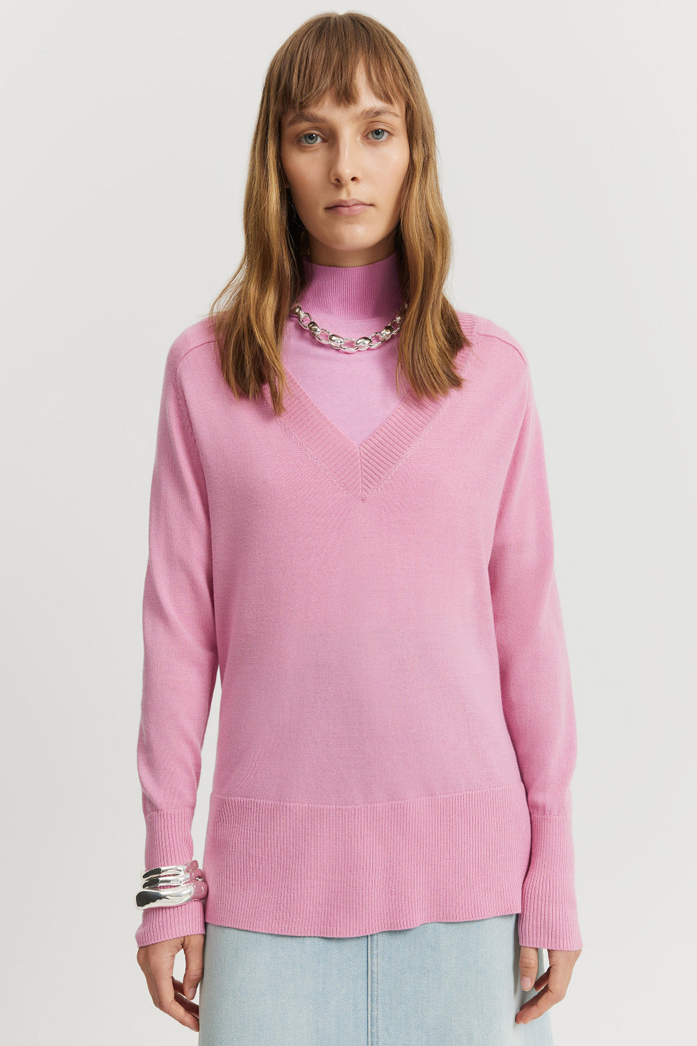 Australian Merino Wool V-Neck Knit