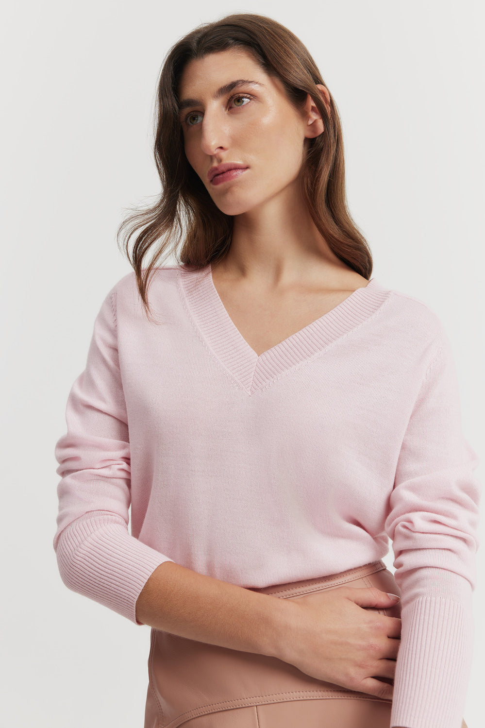 Australian Merino Wool V-Neck Knit