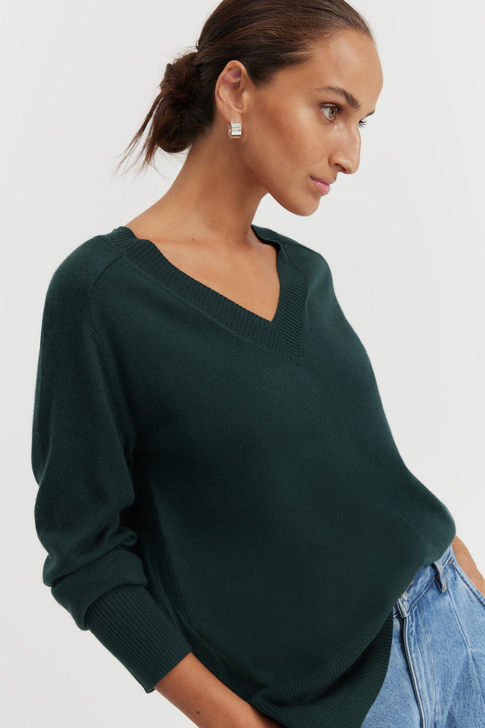 Australian Merino Wool V-Neck Knit
