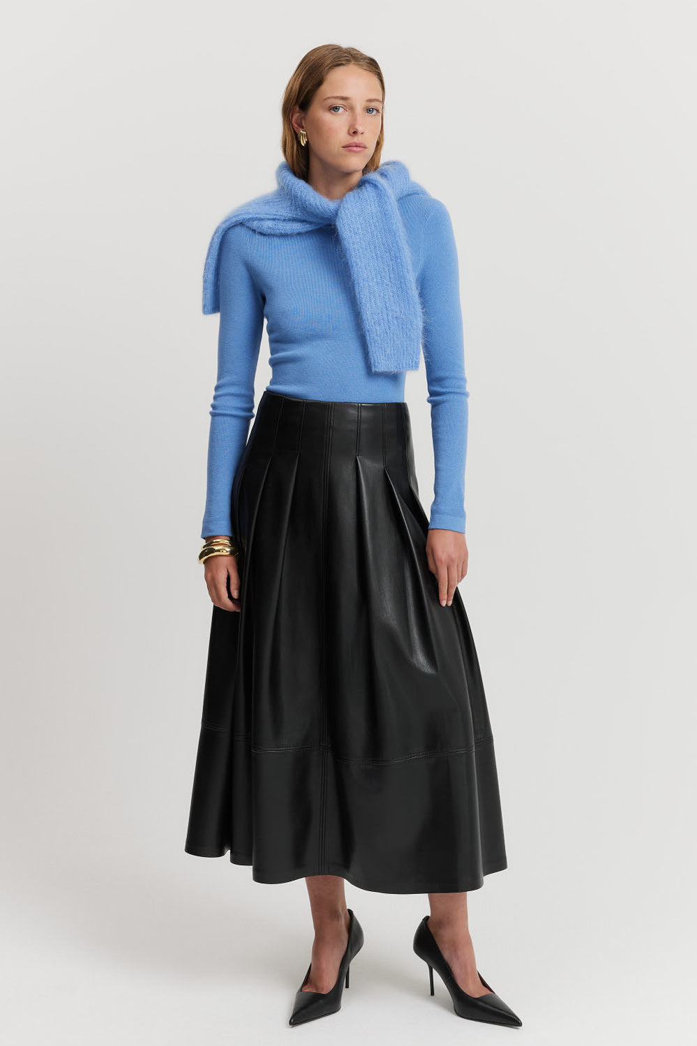 Merino Wool Silk Crew Knit