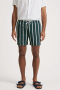 Multi Stripe Polyester Swim Short