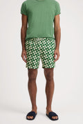 Abstract Polyester Swim Short