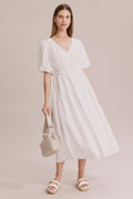 Gathered Tie Maxi Dress