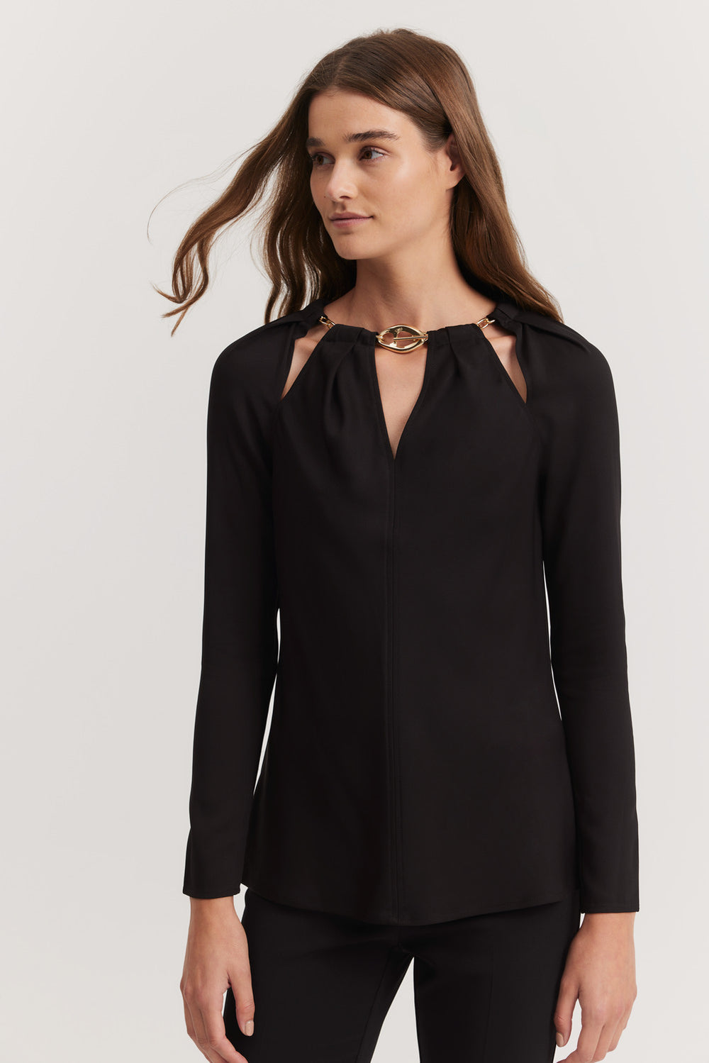 Chain Neck Blouse