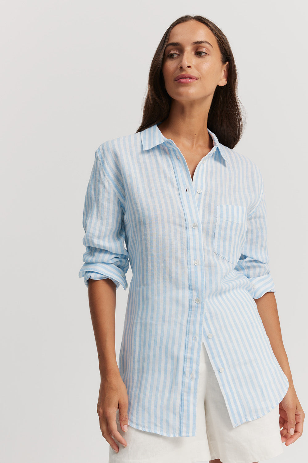 Linen Stripe Shirt