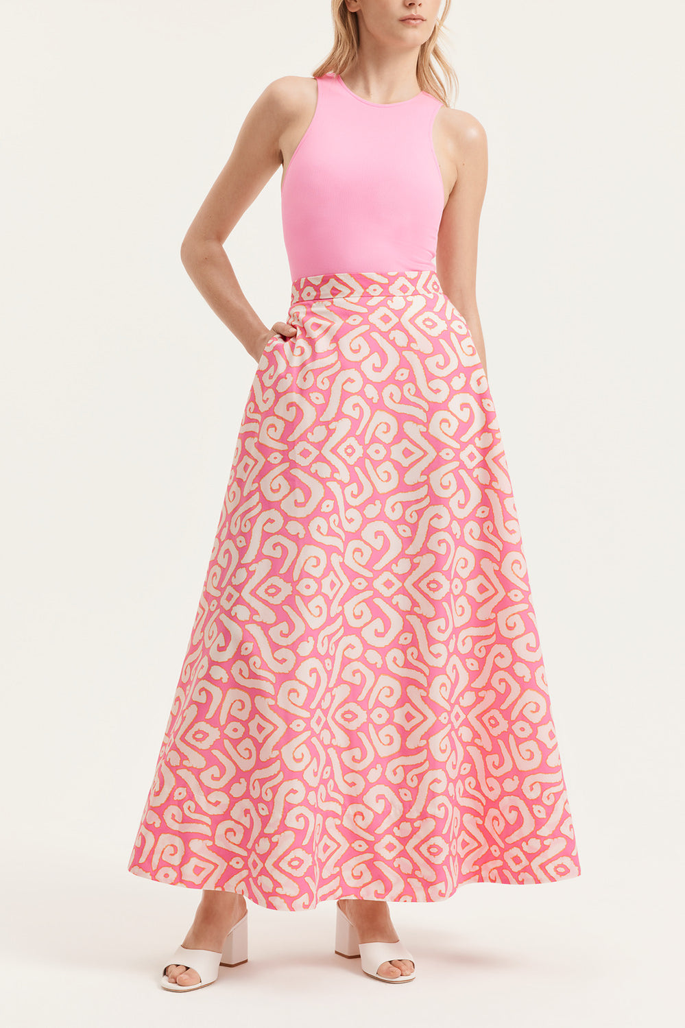Print Maxi Skirt