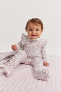 Cotton Floral Frill Jumpsuit