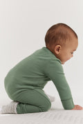 Organically Grown Cotton Blend Logo Zip Jumpsuit
