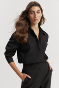 Cotton Poplin Relaxed Shirt