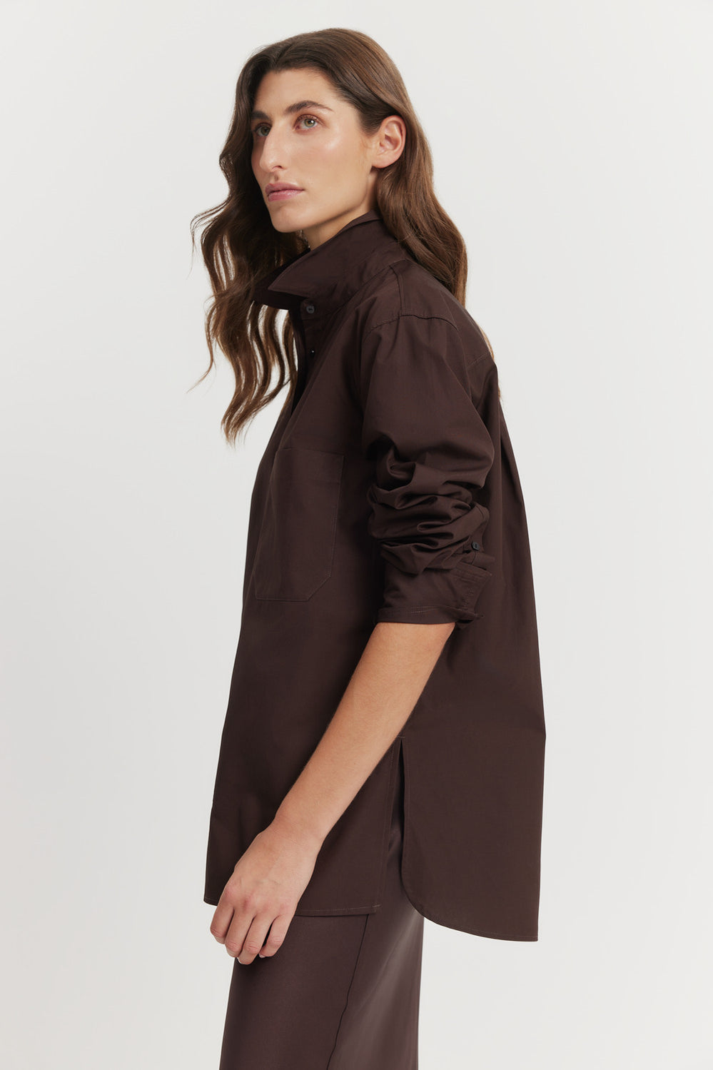 Cotton Poplin Relaxed Shirt