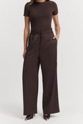 Satin Pull-On Pant