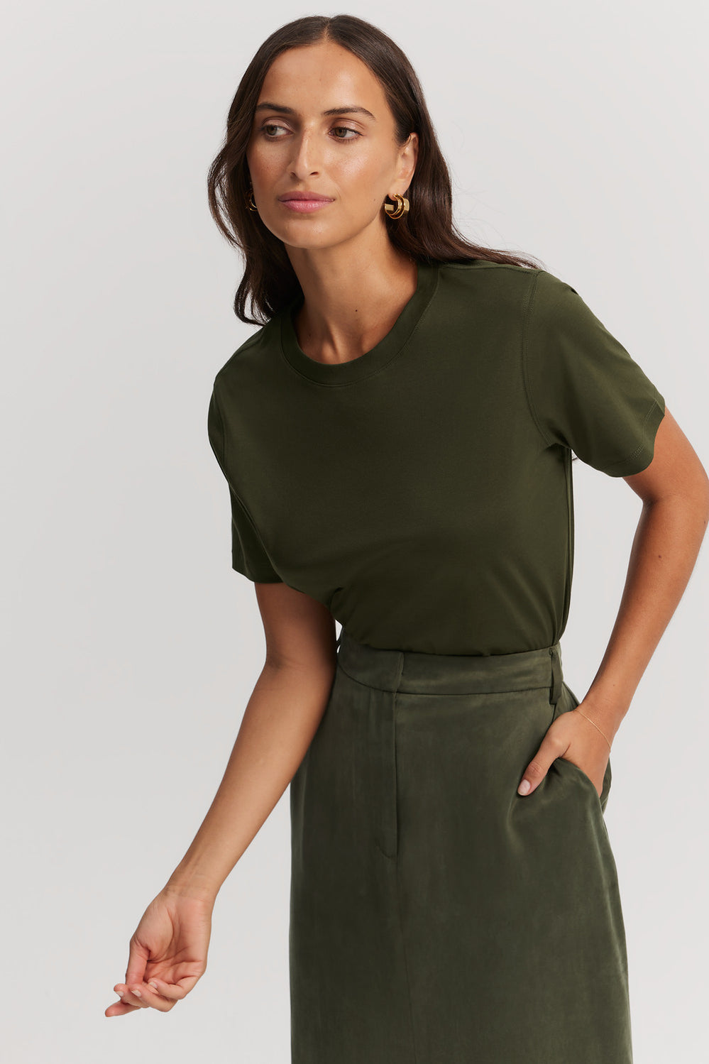Mercerised Slim T-Shirt