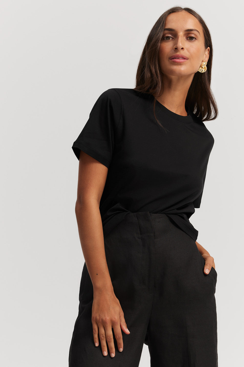 Mercerised Slim T-Shirt