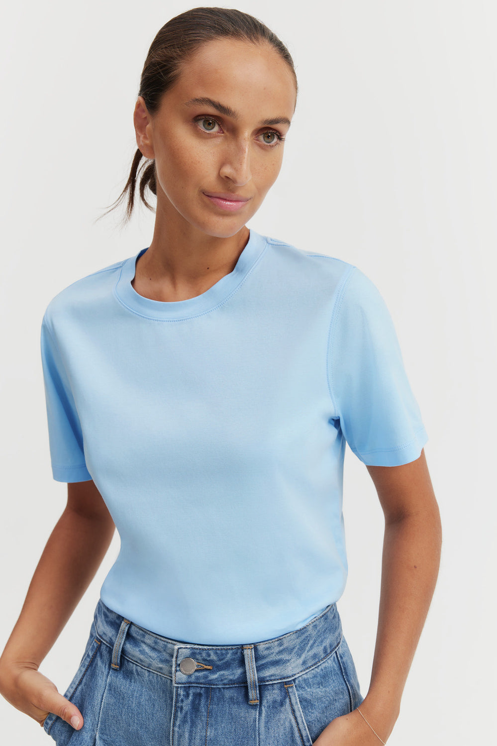 Mercerised Slim T-Shirt