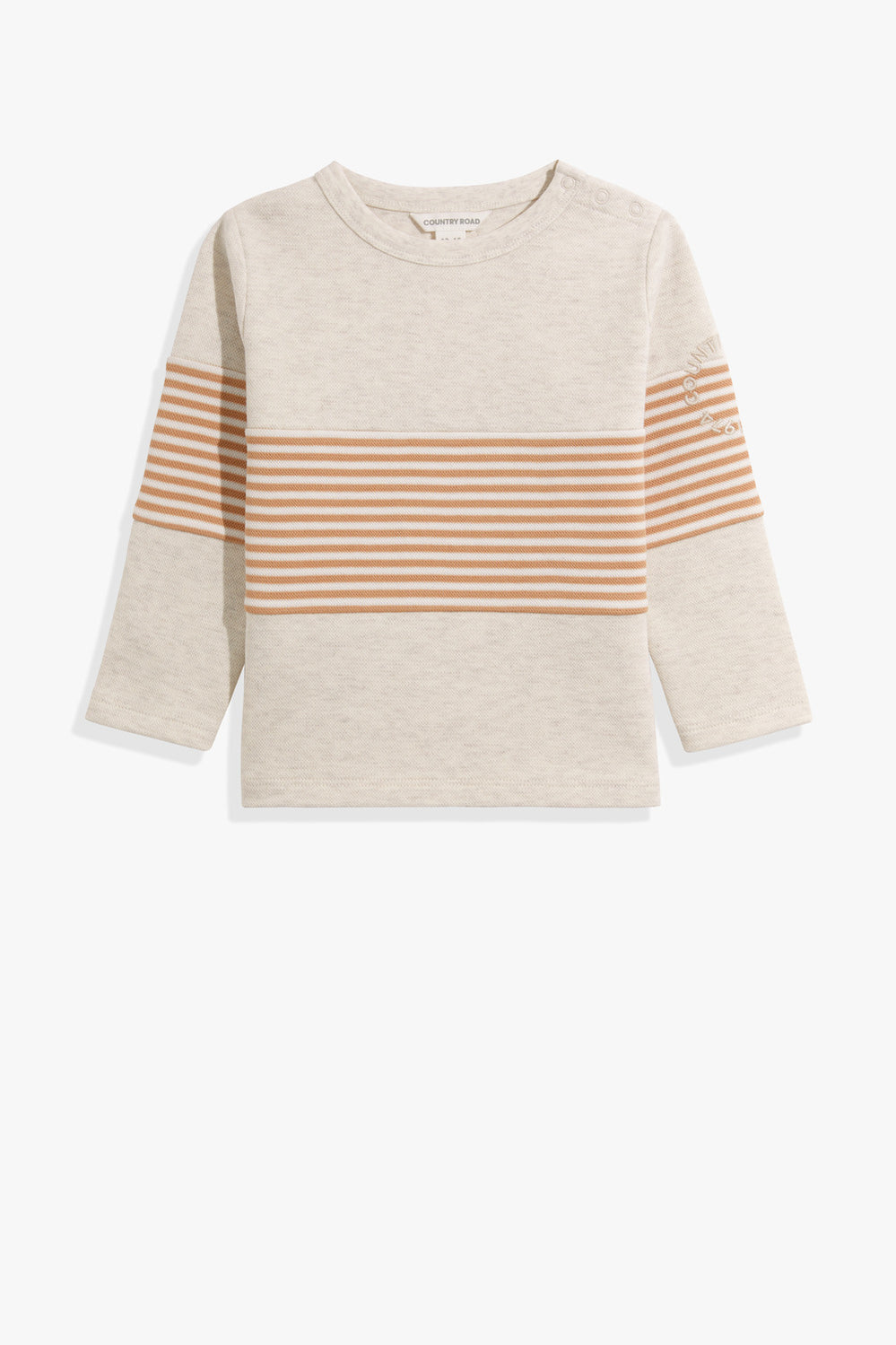 Cotton Block Stripe T-Shirt