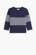 Cotton Block Stripe T-Shirt