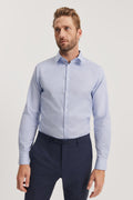Slim Fit Jacquard Travel Shirt